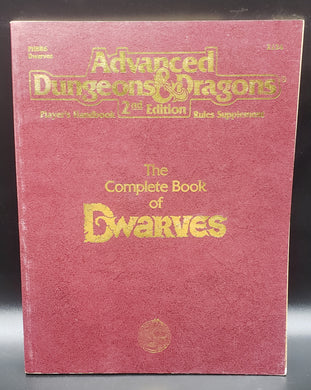 The Complete Book of Dwarves (Advanced Dungeons & Dragons)