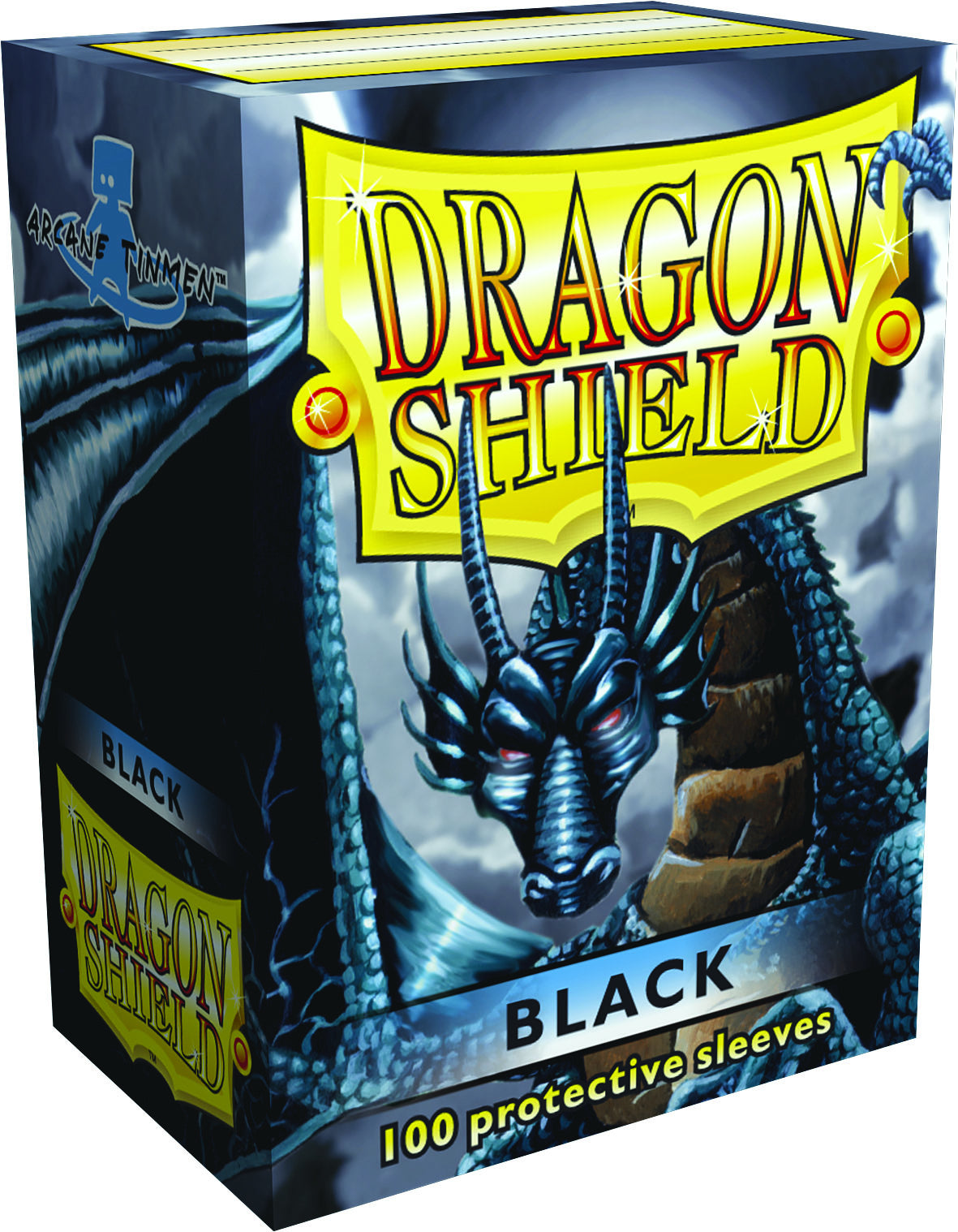 Dragon Shields: (100) Black - Linebreakers