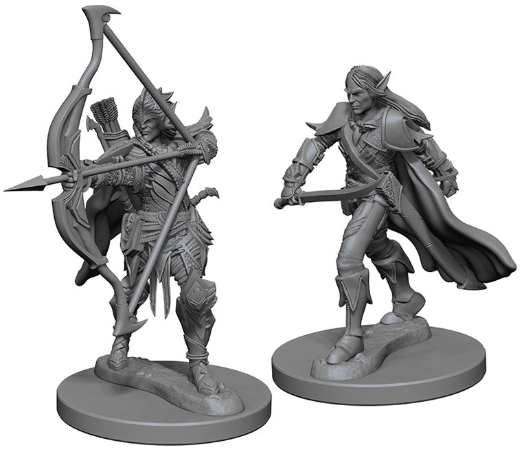 Pathfinder Deep Cuts Unpainted Miniatures: W1 Elf Male Fighter - Linebreakers