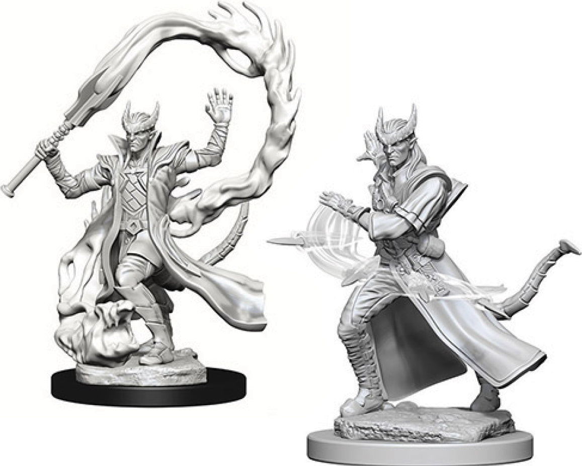 Dungeons & Dragons Nolzur`s Marvelous Unpainted Miniatures: W4 Tiefling Male Sorcerer - Linebreakers