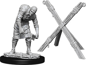 WizKids Deep Cuts Unpainted Miniatures: W6 Assistant & Torture Cross - Linebreakers