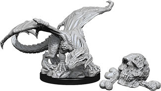 Dungeons & Dragons Nolzur`s Marvelous Unpainted Miniatures: W10 Black Dragon Wyrmling - Linebreakers