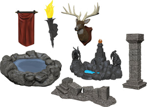 WizKids Deep Cuts Unpainted Miniatures: W11 Pools & Pillars - Linebreakers